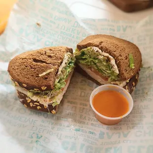 California Delight with Avocado and special sauce.