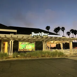 the front of the restaurant