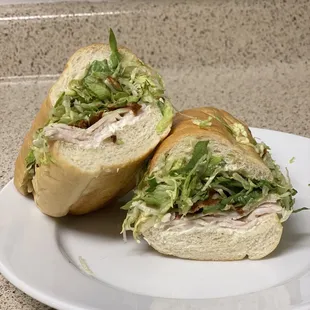 Turkey Club with pickles and avocado