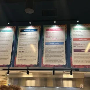 Food menu