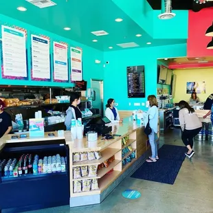 Bright, chill, surfer vibes for interior.