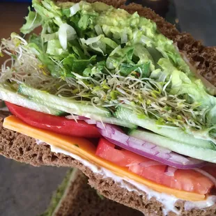 Veg Supreme on squaw... Loaded with fresh veggies!!!   Love at first bite!