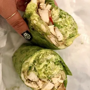 Baja Chicken Wrap. Like the Baja chicken sandwich but in wrap form.