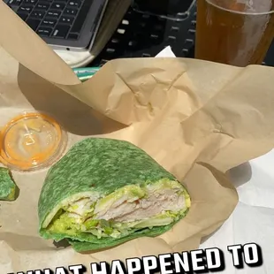 Chicken Spinach Wrap