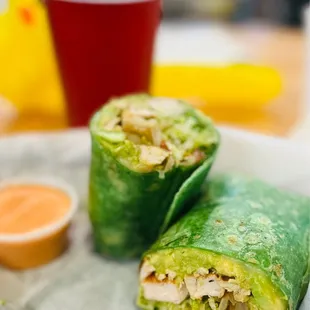 Baja chicken wrap