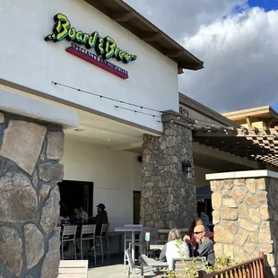 the front of the restaurant