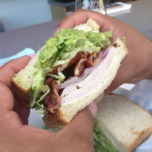 Turkado toasted with bacon!!! Yummy!