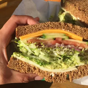 Fresh ingredients in the vegi supreme.