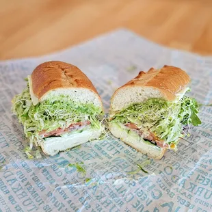 Veggie Supreme in a French baguette