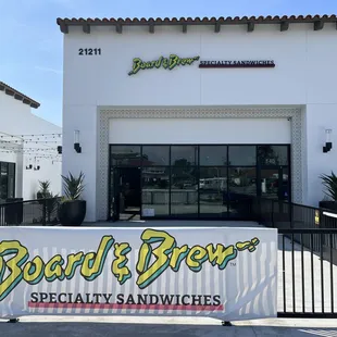 the front of the restaurant