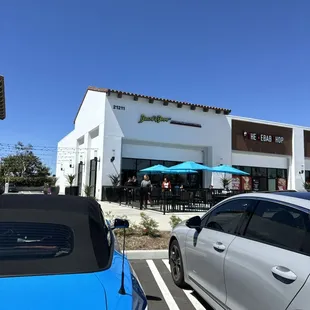 outside