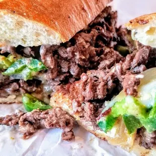 Baja beef sandwich