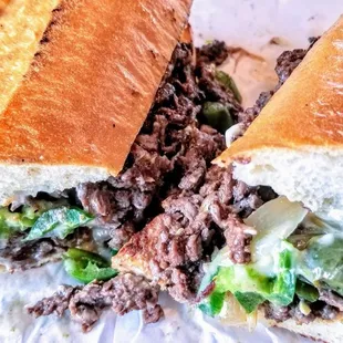 Baja beef sandwich