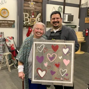 Wonderful owner George and my mom