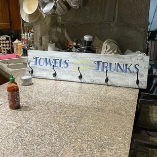 Towel rack designed by Liv.