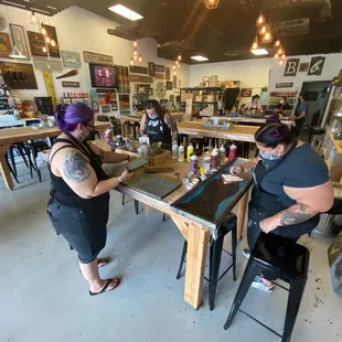 Hard at work lol Not hard. It was really fun