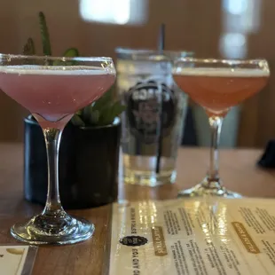 two cocktails
