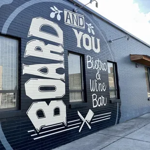 a sign on the side of a building