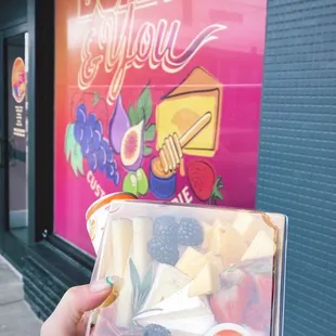 Small Graze Box &amp; Alani Nu energy drink for lunch today!