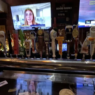 Beers on tap