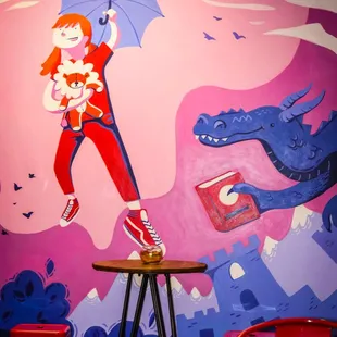 One of our murals by Claire Freeman