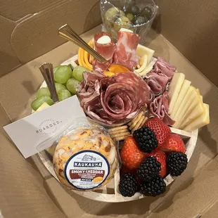 a box of food