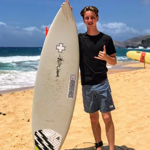 Brendan Lewis at Queen&apos;s Beach!