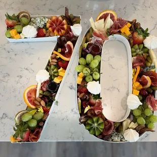 70th b-day charcuterie tray