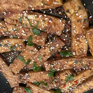 Braised tofu strips (vg)