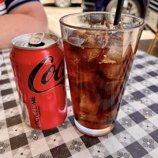 Coke Zero on ice