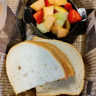 Peanut butter and jelly sandwich