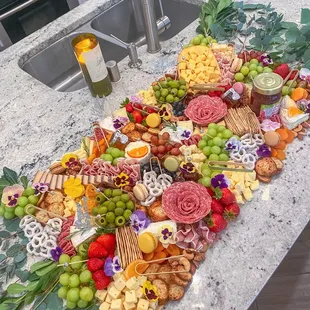 Flat lay style graze spread