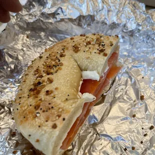 Lox sandwich