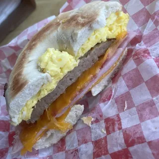 3 Little Pigs Breakfast Sandwich