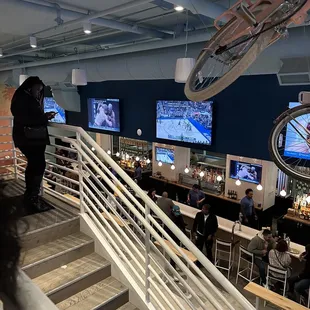 a man on a bike in mid air