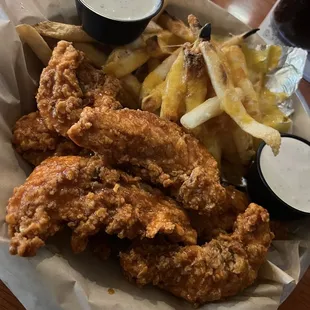 Buffalo tenders and fries