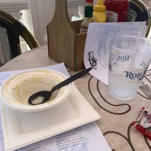 Cream of crab soup with no crab just broth.