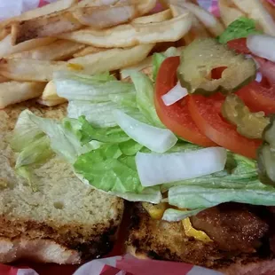 Great burger with fresh buns.