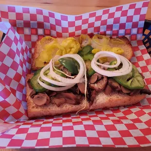 Bleh. Canned mushrooms. Mayo on hot bread...