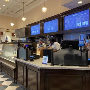 a man working behind the counter
