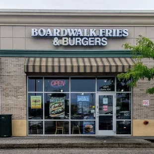 Storefront for Boardwalk Fries and Burgers Halethorpe