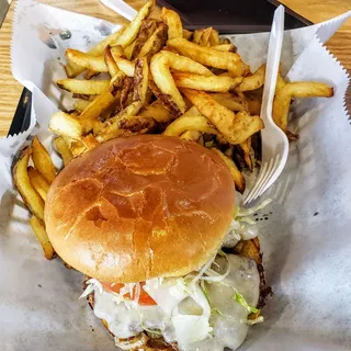 Mushroom Swiss Burger
