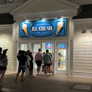 a group of people standing outside