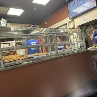 Pizza display