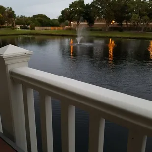 Nice view from outdoor seating