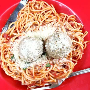 Spaghetti &amp; Meatballs - $10.99