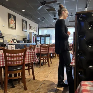 Server in restaurant