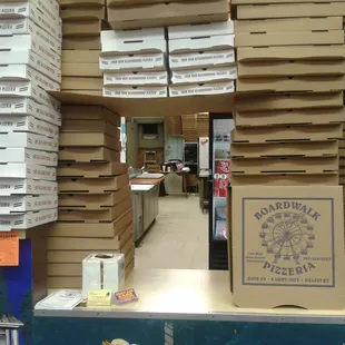 Pizza Box Fort!