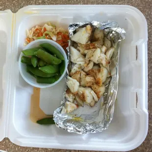 Lump crab with snap peas