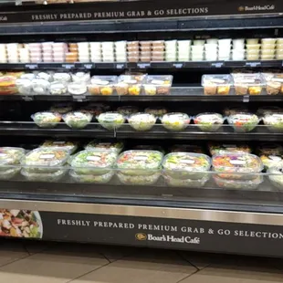 Grab and go case of salads